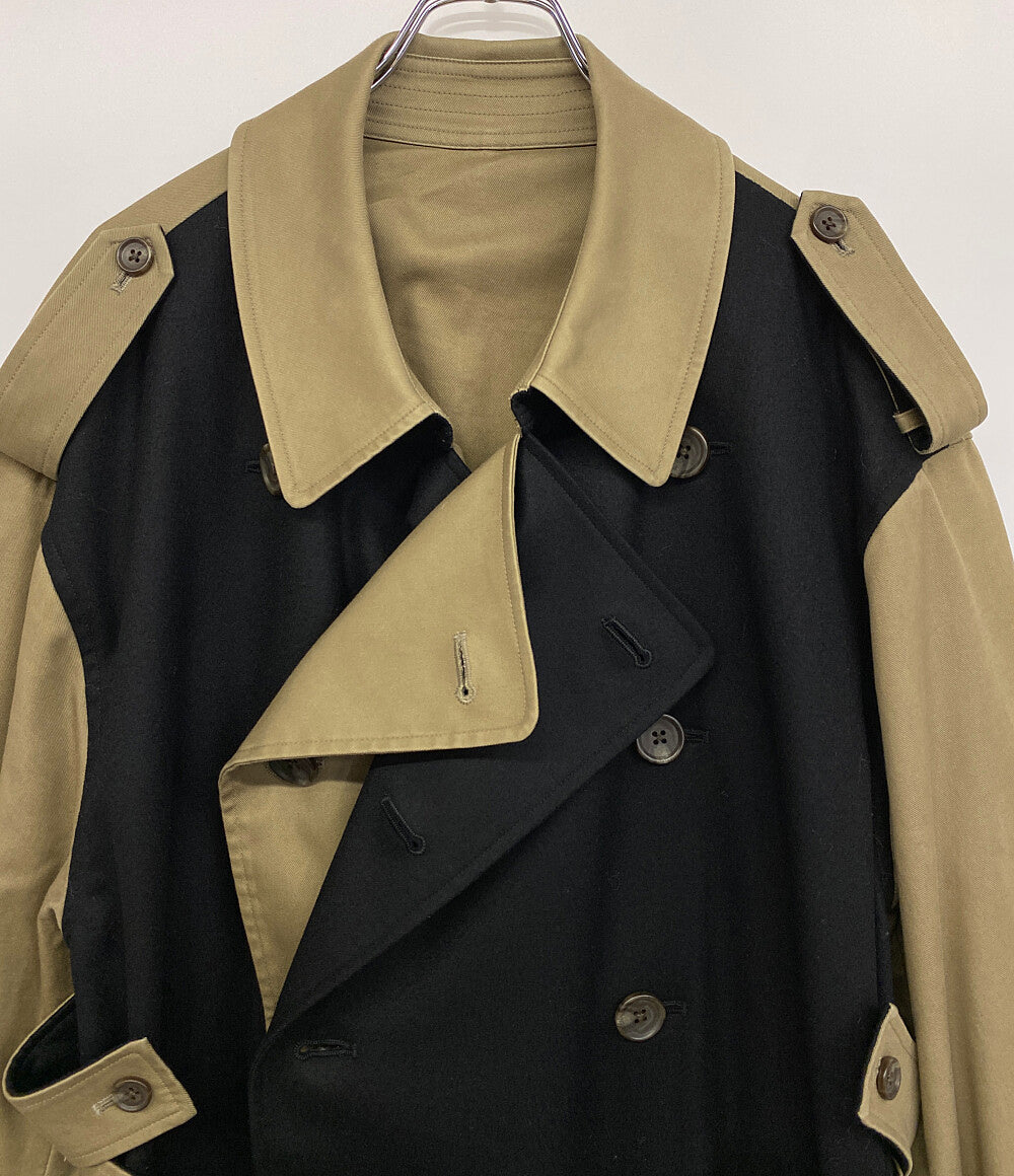 シュタイン オーバーダブルトレンチコート 22aw メンズ SIZE S stein