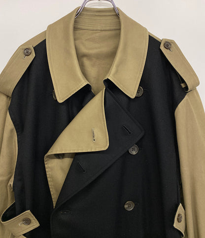 シュタイン オーバーダブルトレンチコート 22aw メンズ SIZE S stein