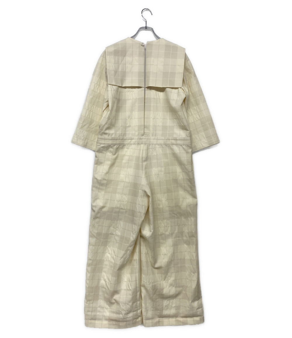 tao COMME des GARCONS スキッパーセーラーカラーオールインワン 七分袖 24AW TN-A005 レディース SIZE M タオ コムデギャルソン