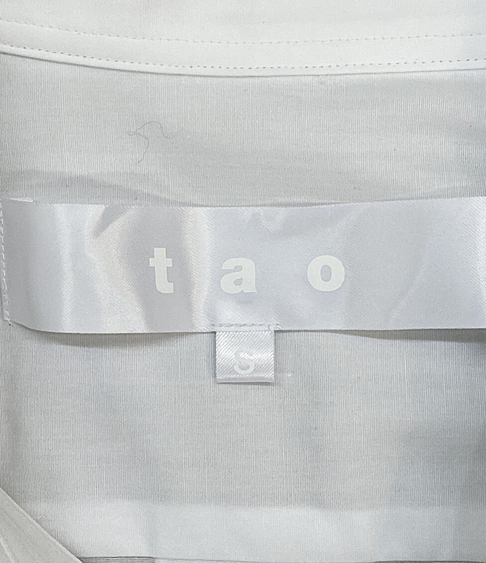 美品 tao COMME des GARCONS シャツワンピース 長袖 24AW TN-O003 レディース SIZE S タオ コムデギャルソン