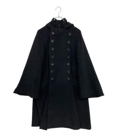 コレクション YOHJI YAMAMOTO FEMME COLLECTIONS コート カシミヤ混フラノフードコート レディース SIZE 1 ヨウジヤマモト