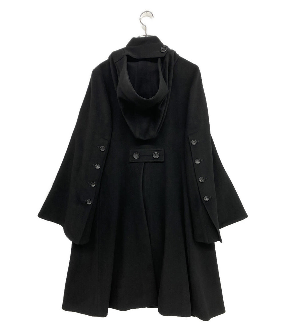 コレクション YOHJI YAMAMOTO FEMME COLLECTIONS コート カシミヤ混フラノフードコート レディース SIZE 1 ヨウジヤマモト