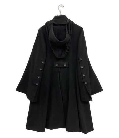 コレクション YOHJI YAMAMOTO FEMME COLLECTIONS コート カシミヤ混フラノフードコート レディース SIZE 1 ヨウジヤマモト