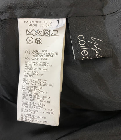 コレクション YOHJI YAMAMOTO FEMME COLLECTIONS コート カシミヤ混フラノフードコート レディース SIZE 1 ヨウジヤマモト