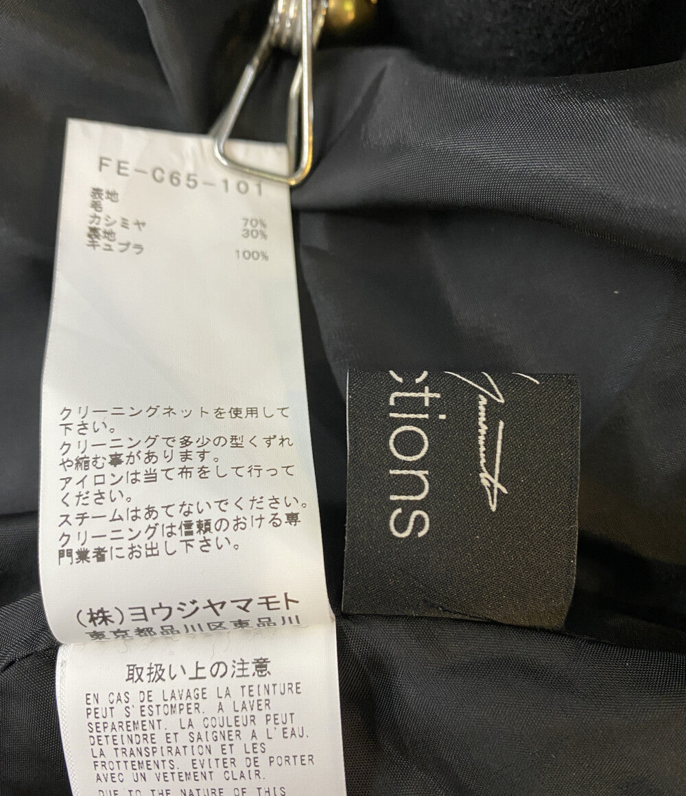 コレクション YOHJI YAMAMOTO FEMME COLLECTIONS コート カシミヤ混フラノフードコート レディース SIZE 1 ヨウジヤマモト