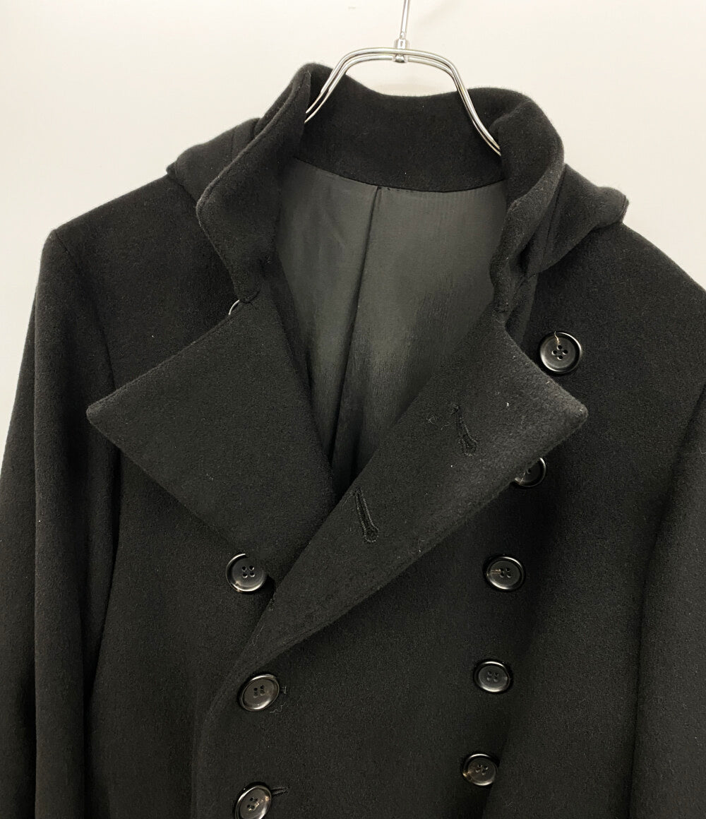 コレクション YOHJI YAMAMOTO FEMME COLLECTIONS コート カシミヤ混フラノフードコート レディース SIZE 1 ヨウジヤマモト