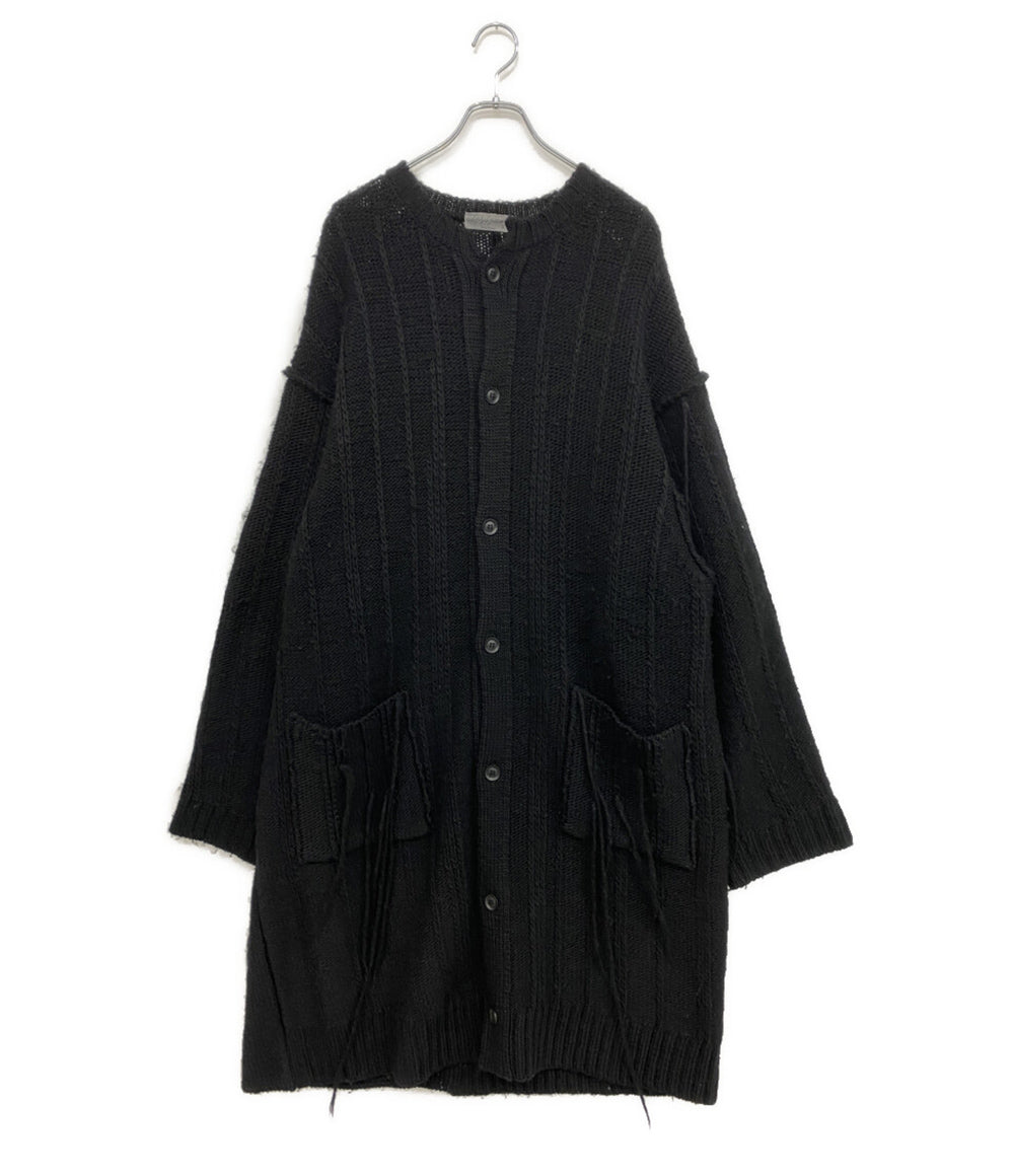 YOHJI YAMAMOTO POUR HOMME コート 3G STRIPE STRING LONG CARDIGAN COAT メンズ SIZE 3 ヨウジヤマモトプールオム