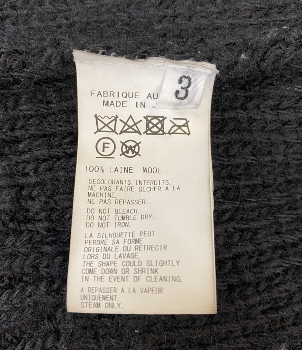 YOHJI YAMAMOTO POUR HOMME コート 3G STRIPE STRING LONG CARDIGAN COAT メンズ SIZE 3 ヨウジヤマモトプールオム