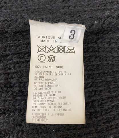 YOHJI YAMAMOTO POUR HOMME コート 3G STRIPE STRING LONG CARDIGAN COAT メンズ SIZE 3 ヨウジヤマモトプールオム