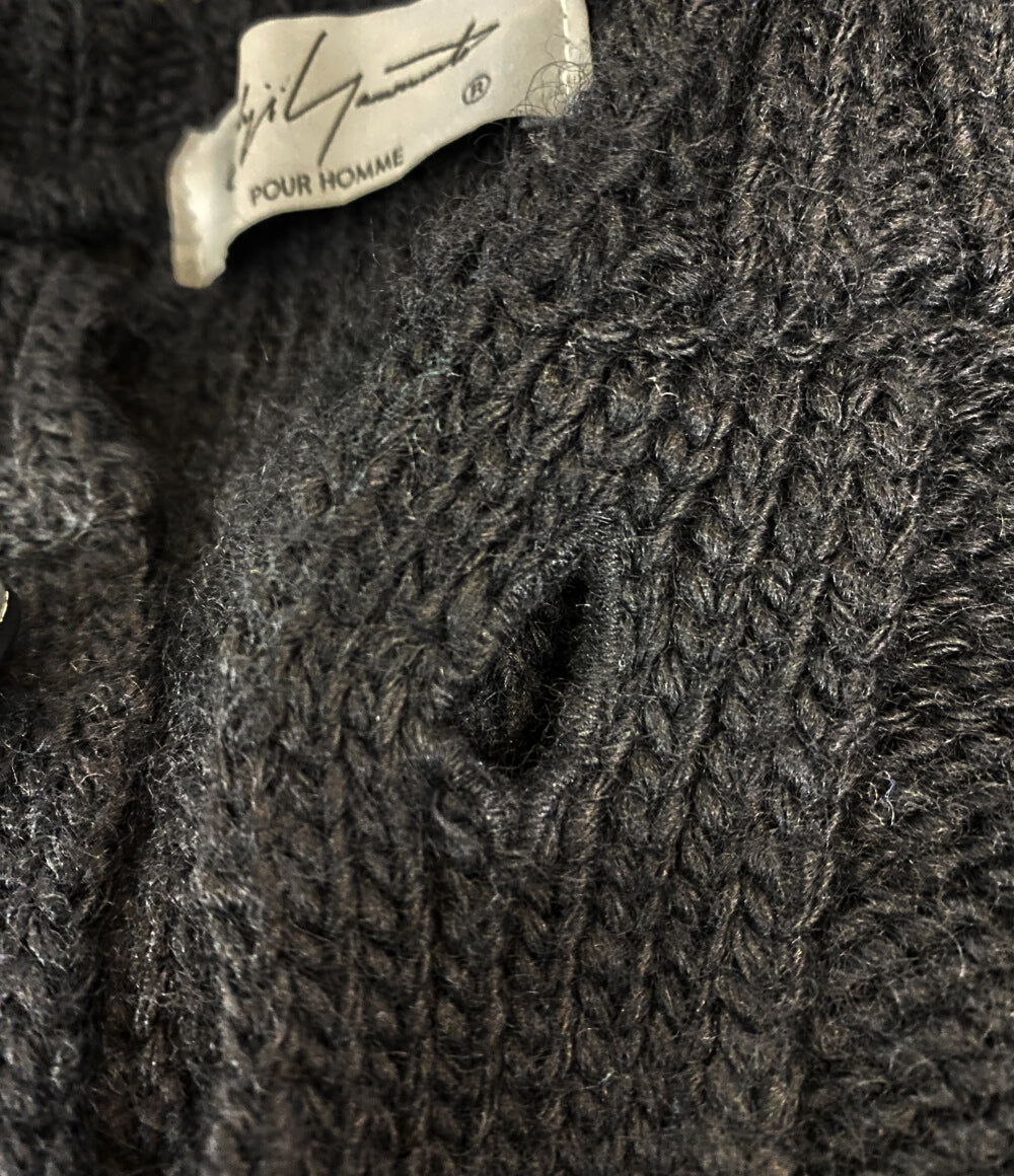 YOHJI YAMAMOTO POUR HOMME コート 3G STRIPE STRING LONG CARDIGAN COAT メンズ SIZE 3 ヨウジヤマモトプールオム