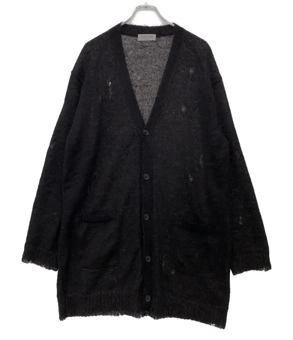 ヨウジヤマモトプールオム カーディガン 7G1P PLAIN STITCH V LONG CARDIGAN 24AW メンズ SIZE 3 YOHJI YAMAMOTO POUR HOMME