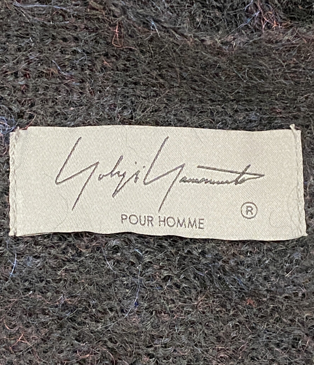 ヨウジヤマモトプールオム カーディガン 7G1P PLAIN STITCH V LONG CARDIGAN 24AW メンズ SIZE 3 YOHJI YAMAMOTO POUR HOMME