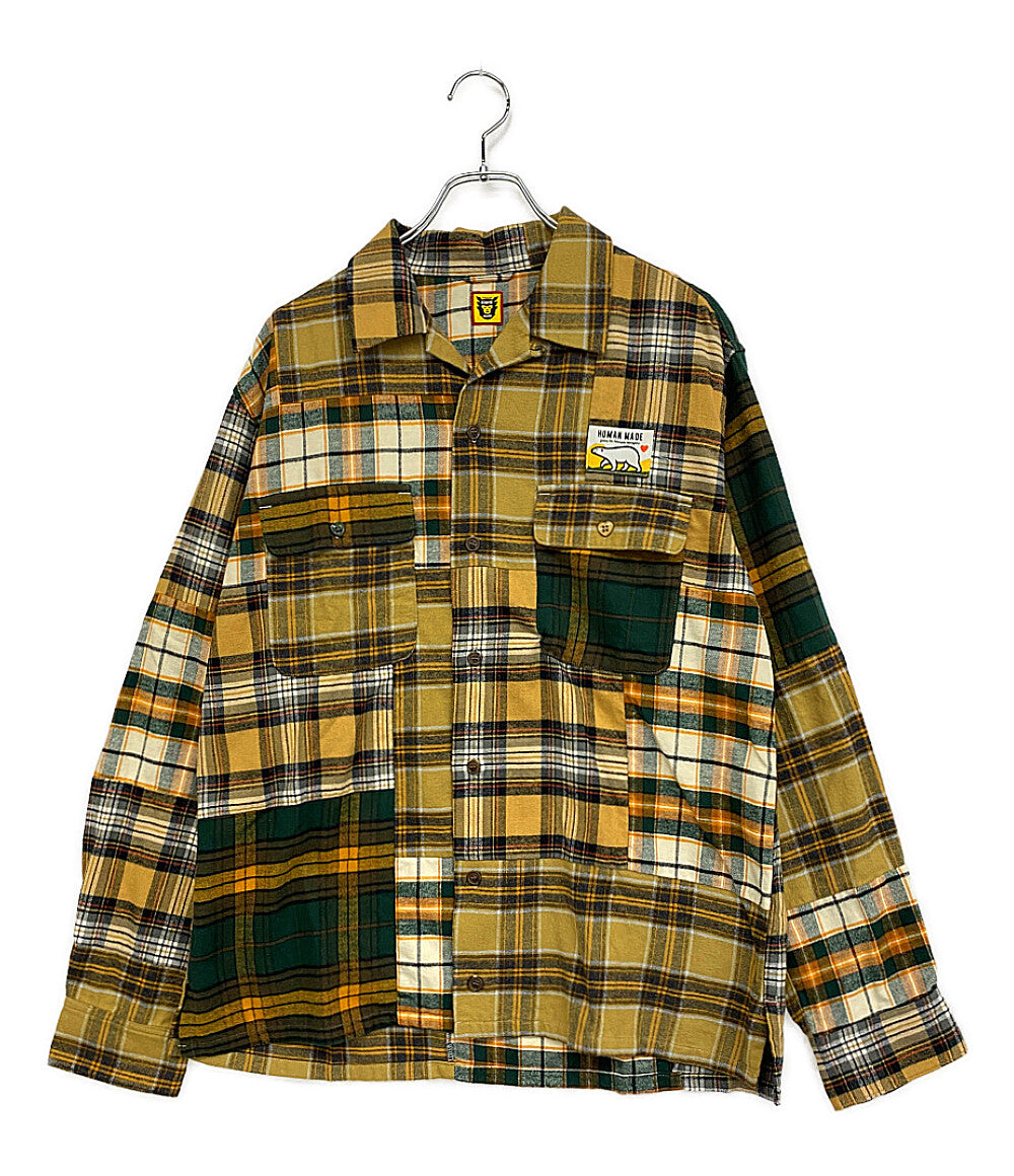 ヒューマンメード ネルシャツ 長袖 CRAZY CHECK 23AW メンズ SIZE M ヒューマンメード ネルシャツ 長袖 CRAZY CHECK 23AW メンズ SIZE M