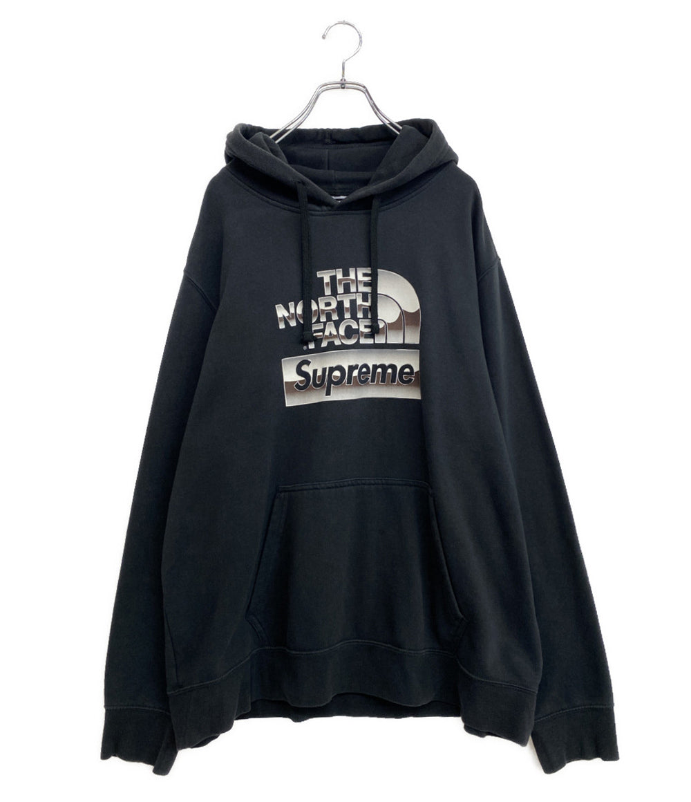 Supreme×THE NORTH FACE ザ・ノースフェイス パーカー METALLIC LOGO HOODED SWEAT SHIRT メンズ SIZE XL シュプリーム