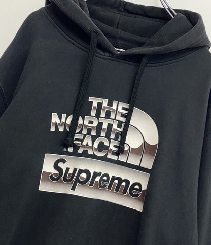 Supreme×THE NORTH FACE ザ・ノースフェイス パーカー METALLIC LOGO HOODED SWEAT SHIRT メンズ SIZE XL シュプリーム