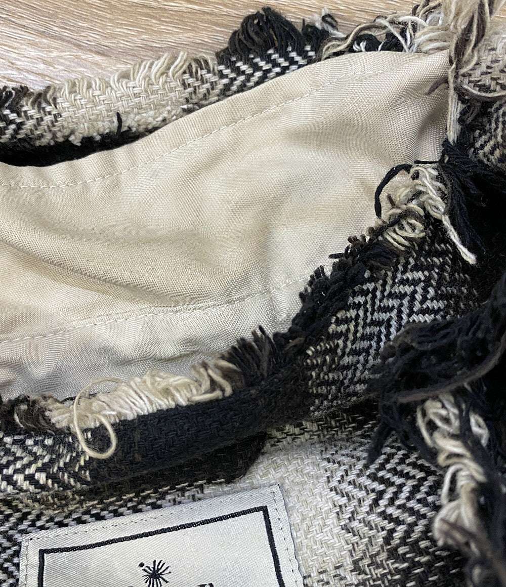 ミハラヤスヒロ  オーバーサイズダメージチェック 長袖シャツ 21ss     メンズ SIZE 46  MIHARA YASUHIRO