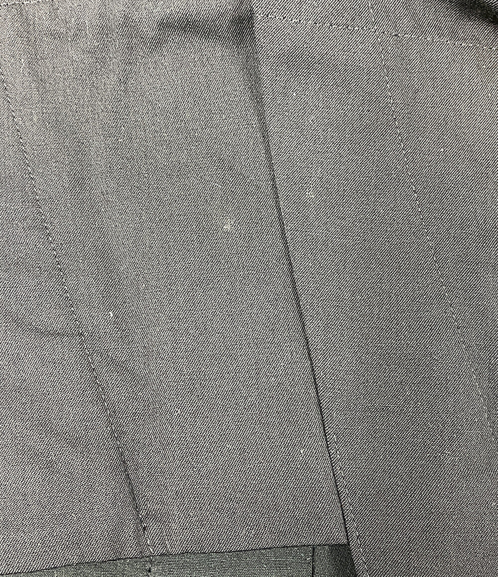 ヨウジヤマモトプールオム パンツ ランダムタックワイド ウールギャバ 23SS HZ-P21-100 メンズ SIZE 3 YOHJI YAMAMOTO POUR HOMME