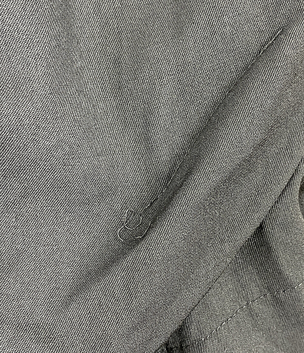ヨウジヤマモトプールオム パンツ ランダムタックワイド ウールギャバ 23SS HZ-P21-100 メンズ SIZE 3 YOHJI YAMAMOTO POUR HOMME