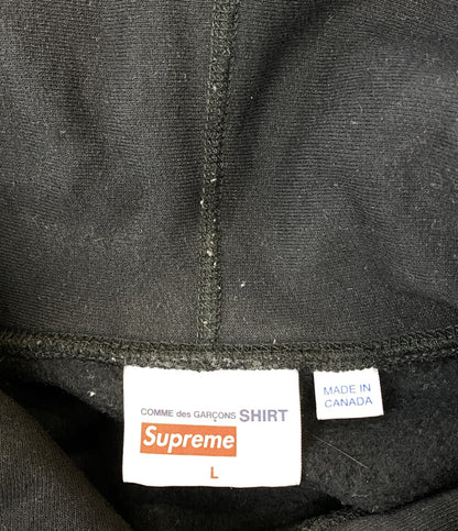 Supreme×comme des garcons shirt コムデギャルソンシャツ パーカー BOXLOGO Hooded Sweatshirt 17SS メンズ SIZE L シュプリーム