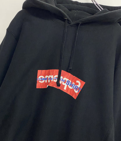 Supreme×comme des garcons shirt コムデギャルソンシャツ パーカー BOXLOGO Hooded Sweatshirt 17SS メンズ SIZE L シュプリーム