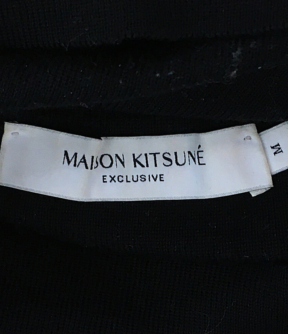 メゾンキツネ ニット ロゴワッペンタートルネック JW00573KT1036 レディース SIZE M MAISON KITSUNE