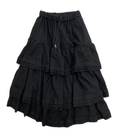 ノワールケイニノミヤ スカート ウールフリル段々スカート 24AW 3N-S011 レディース SIZE S noir kei ninomiya