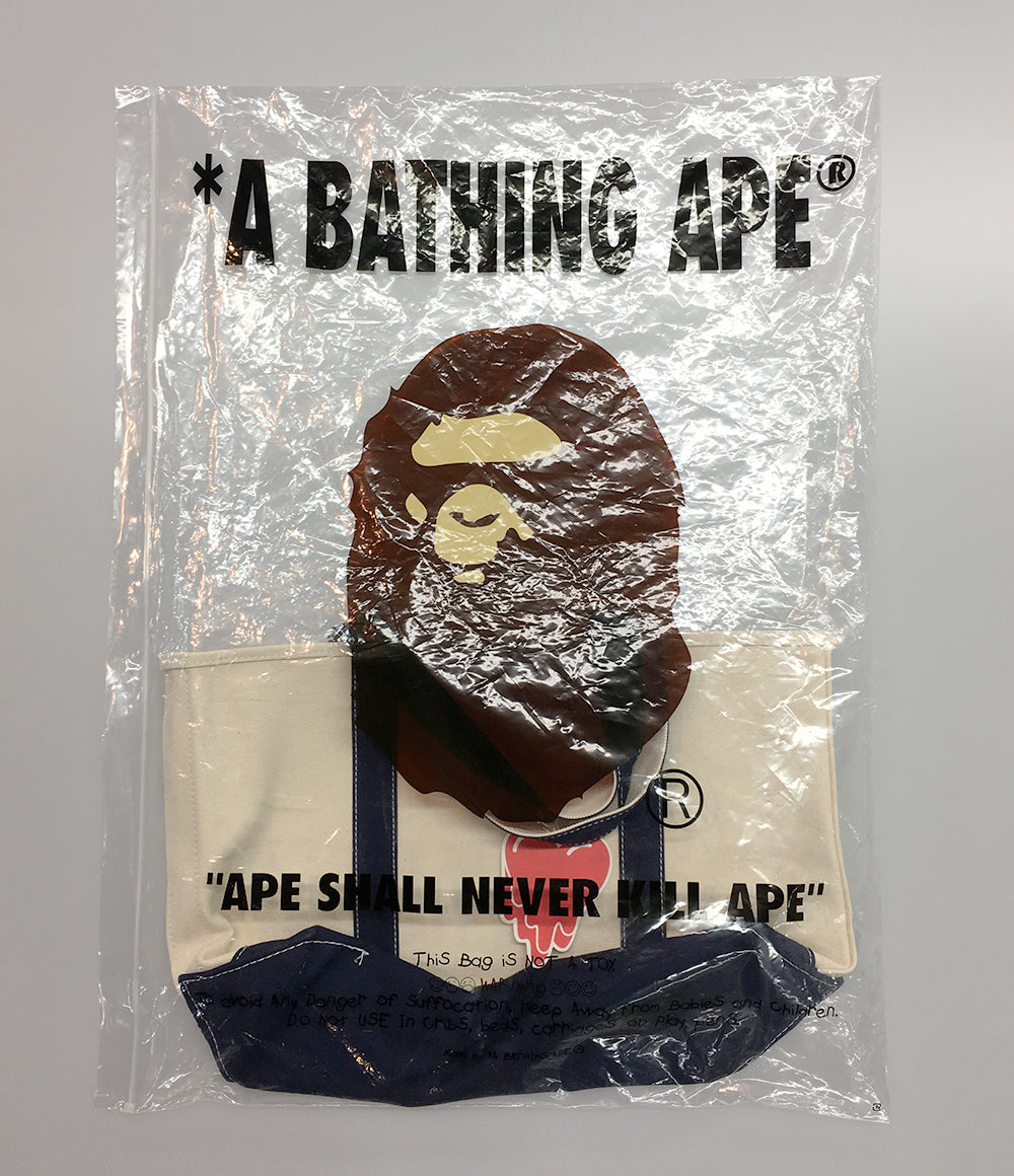 アベイシングエイプ 美品 トートバッグ Baby MILO TOTE BAG メンズ A BATHING APE