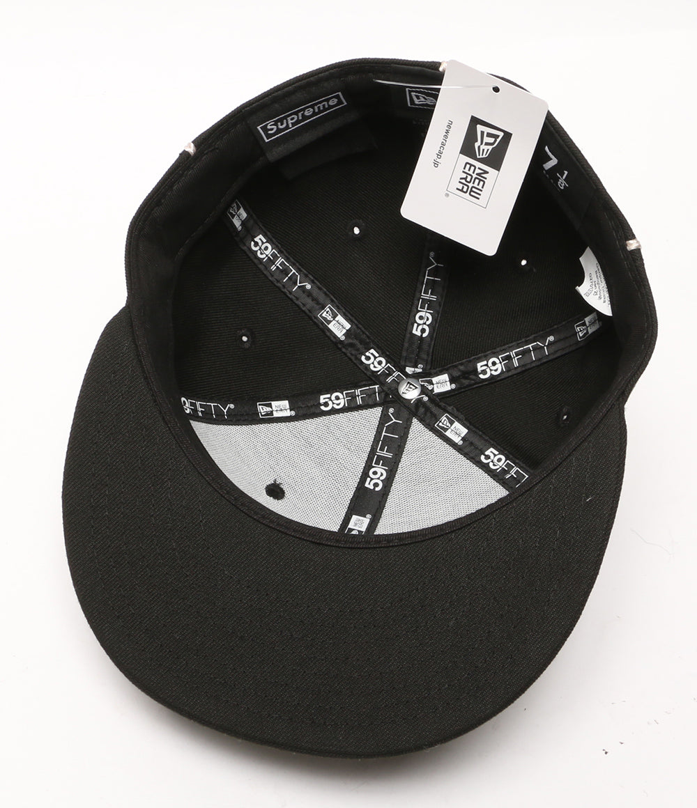 シュプリーム 美品 ニューエラ キャップ Piping Script Logo CAP      メンズ SIZE 56.8cm  Supreme×NEW ERA