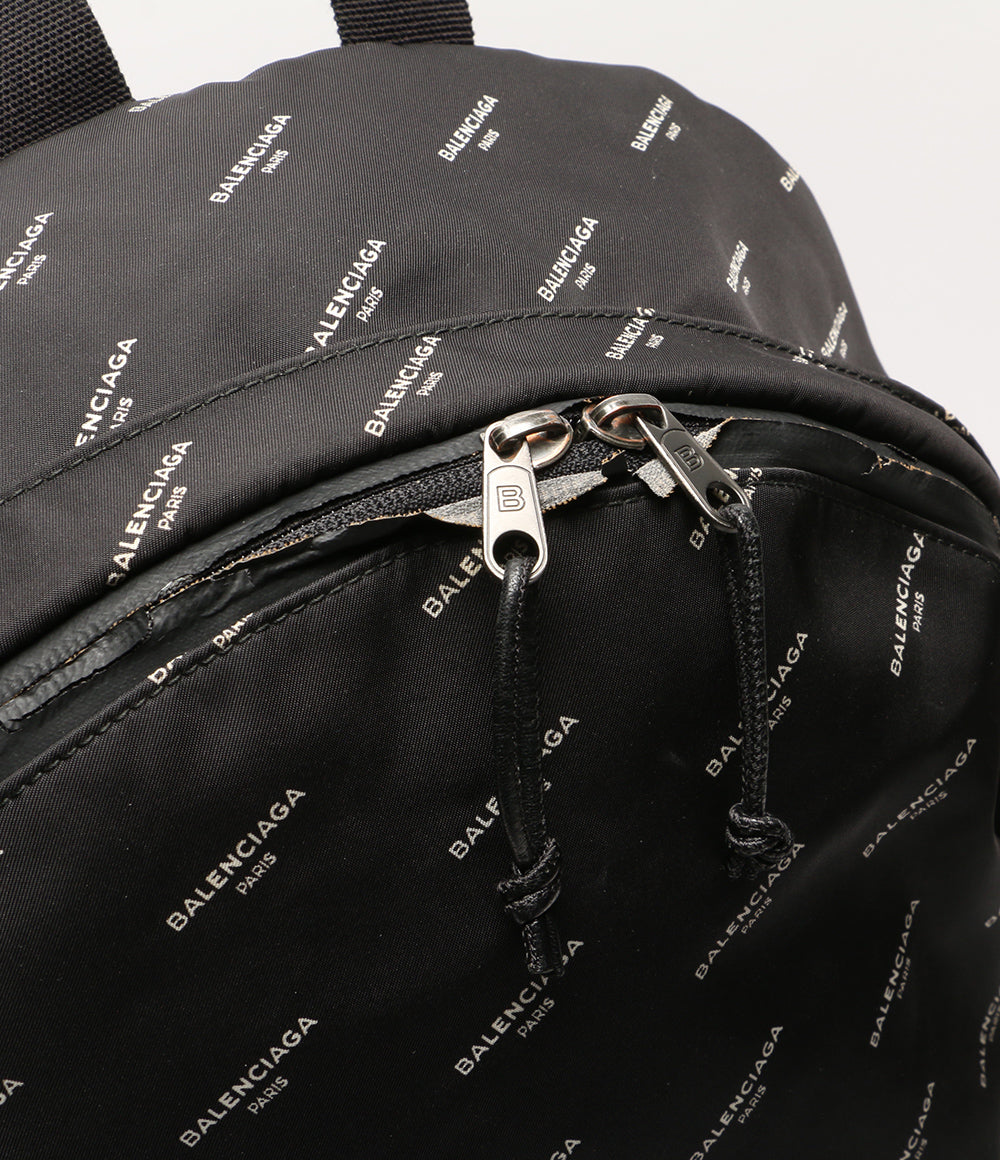BALENCIAGA リュック エクスプローラー ロゴプリント メンズ バレンシアガ