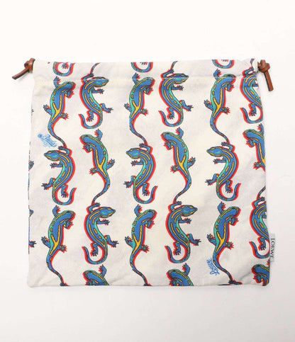 ロエベ 美品 パウラズイビザ トカゲ巾着ポーチ      レディース   LOEWE×PAULA’S IBIZA