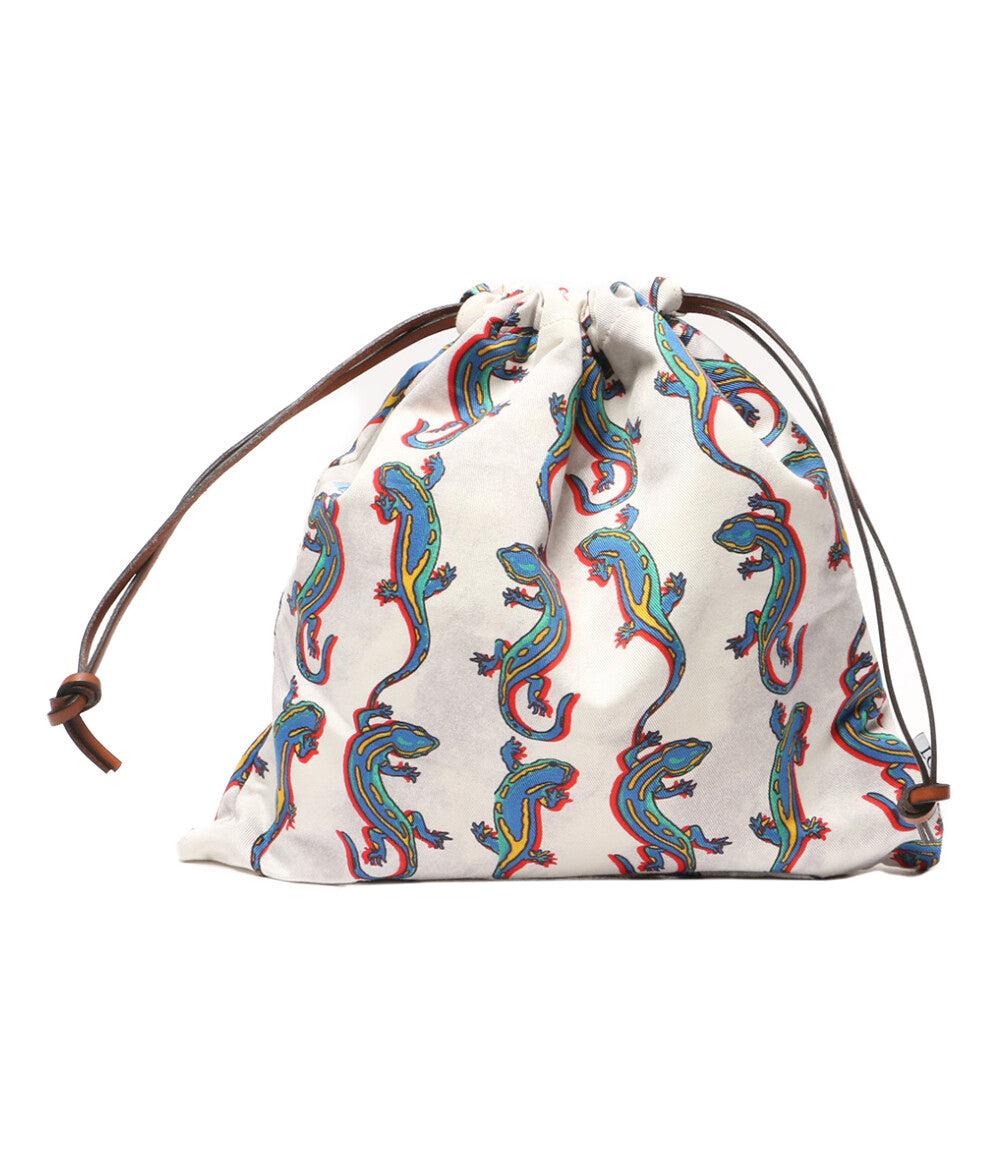 ロエベ 美品 パウラズイビザ トカゲ巾着ポーチ      レディース   LOEWE×PAULA’S IBIZA