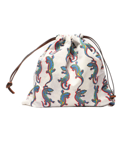 ロエベ 美品 パウラズイビザ トカゲ巾着ポーチ      レディース   LOEWE×PAULA’S IBIZA
