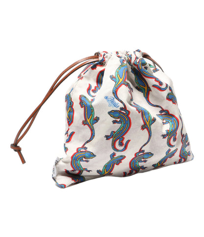 ロエベ 美品 パウラズイビザ トカゲ巾着ポーチ      レディース   LOEWE×PAULA’S IBIZA