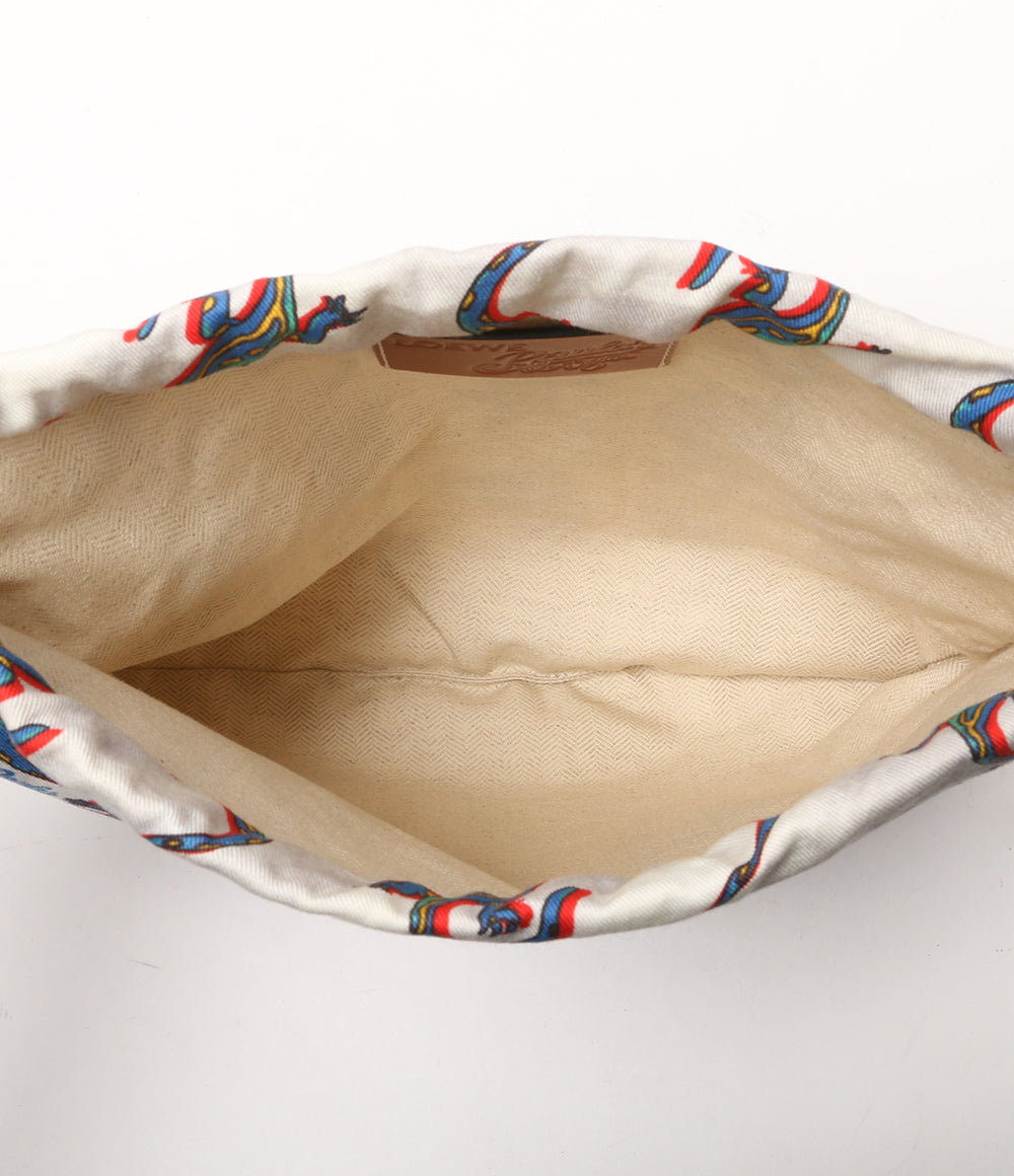 ロエベ 美品 パウラズイビザ トカゲ巾着ポーチ      レディース   LOEWE×PAULA’S IBIZA