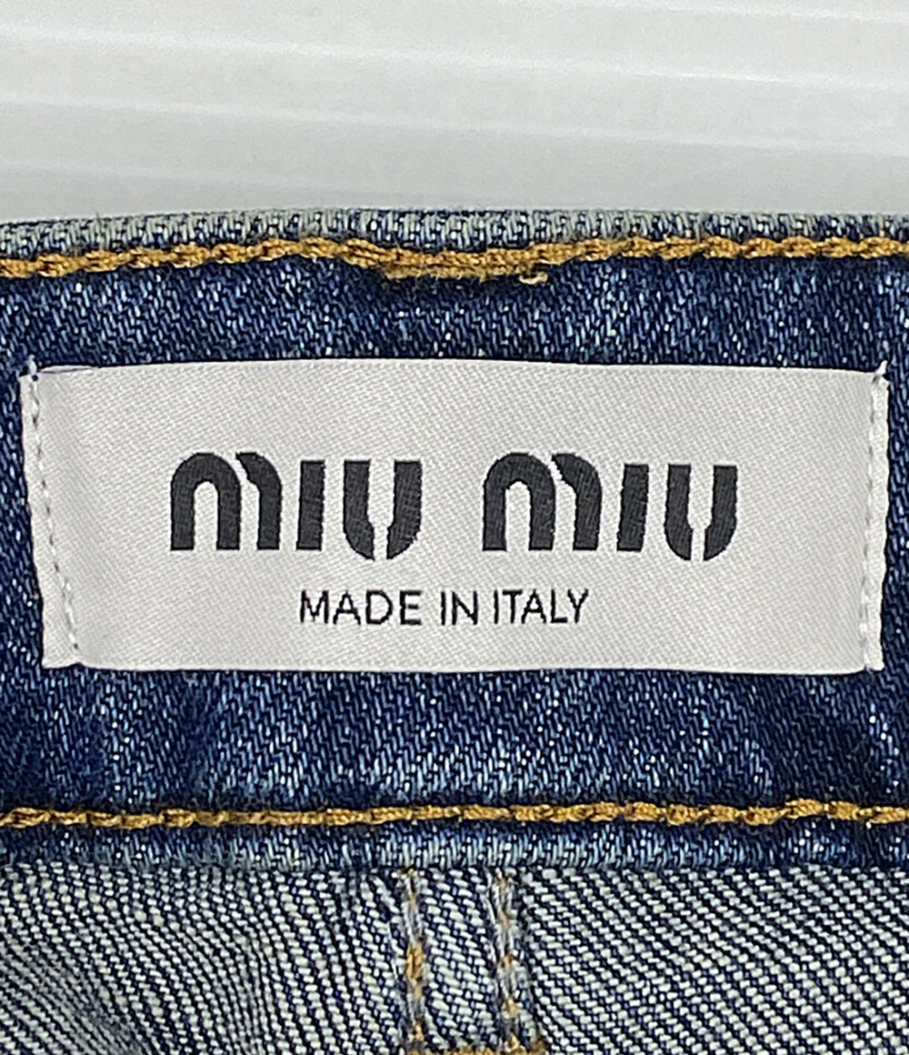 MIU MIU デニムパンツ STRETCH DENIM TROUSERS GWP546 レディース SIZE 25 ミュウミュウ