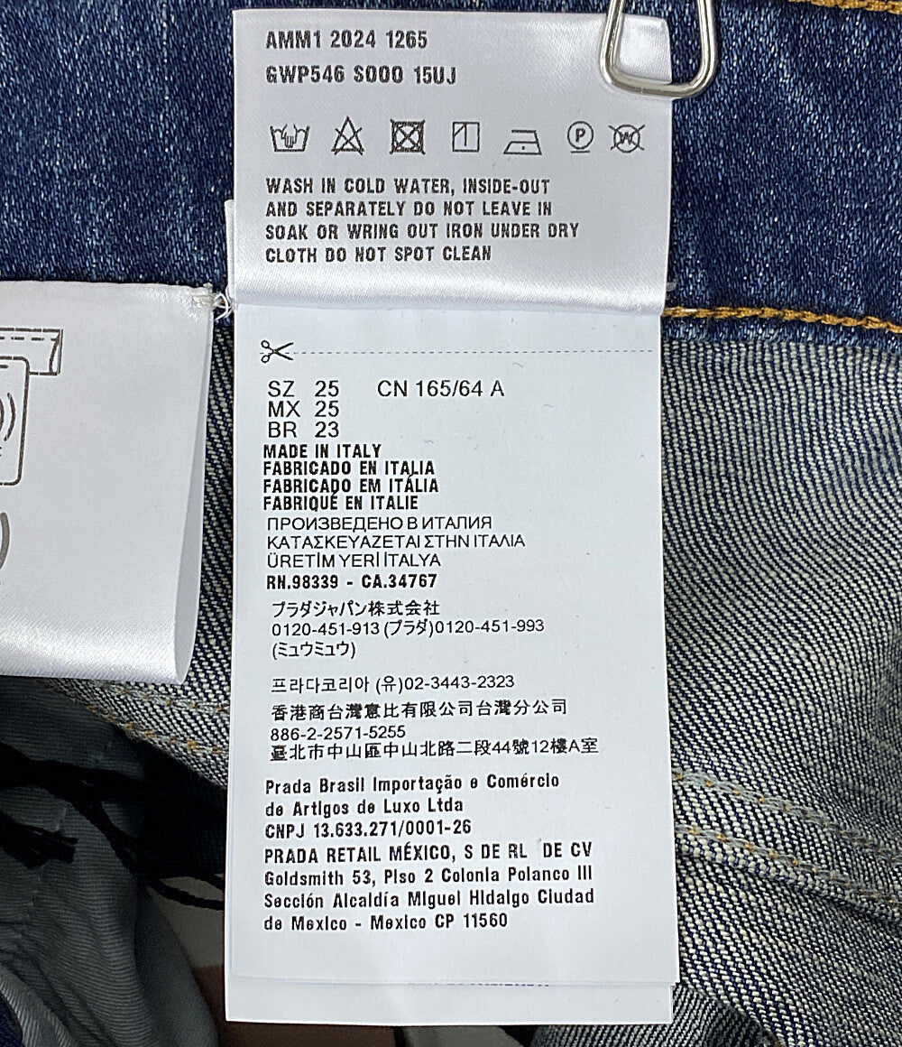 MIU MIU デニムパンツ STRETCH DENIM TROUSERS GWP546 レディース SIZE 25 ミュウミュウ