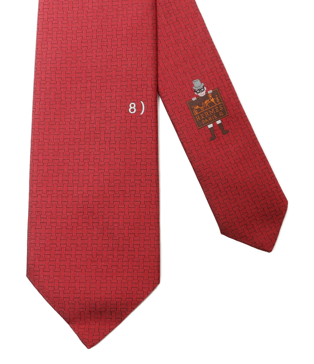 エルメス 美品 ネクタイ ワンポイント 8cm メンズ HERMES