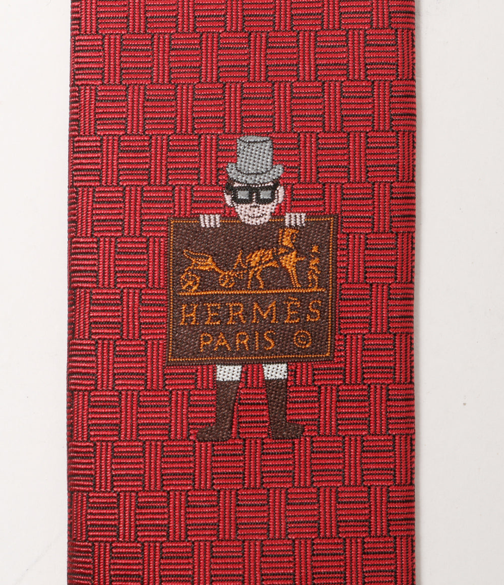 エルメス 美品 ネクタイ ワンポイント 8cm メンズ HERMES
