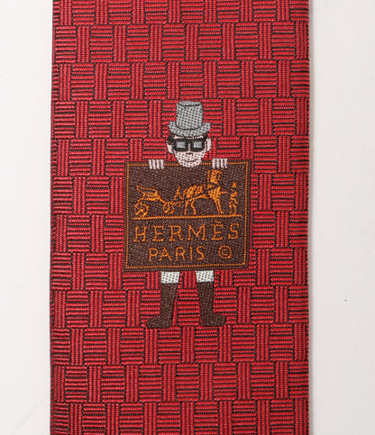 エルメス 美品 ネクタイ ワンポイント 8cm メンズ HERMES