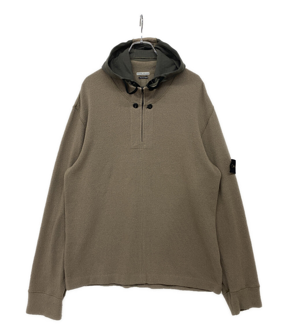 ストーンアイランド ニット HALF ZIP HOODED KNIT メンズ SIZE M STONE