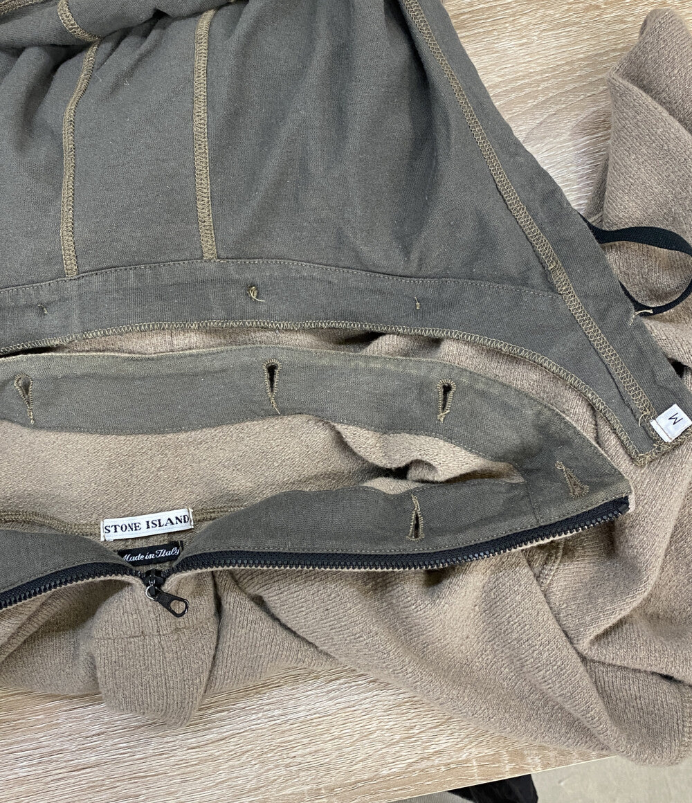 ストーンアイランド ニット HALF ZIP HOODED KNIT メンズ SIZE M STONE