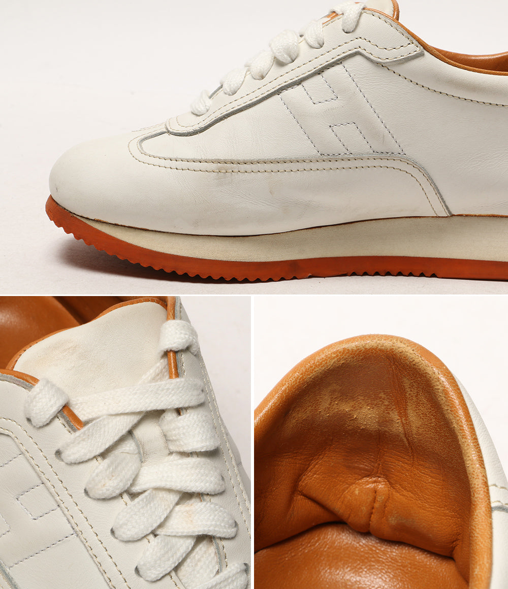 週末セール　美品　HERMES エルメス　クイックスニーカー　レザー　36 週末セール 美品 HERMES エルメス クイックスニーカー レザー 36 週末