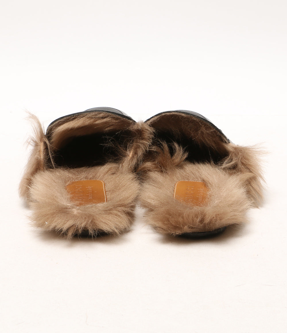 グッチ プリンスタウン ホースビットファーサンダル レディース SIZE 6 GUCCI