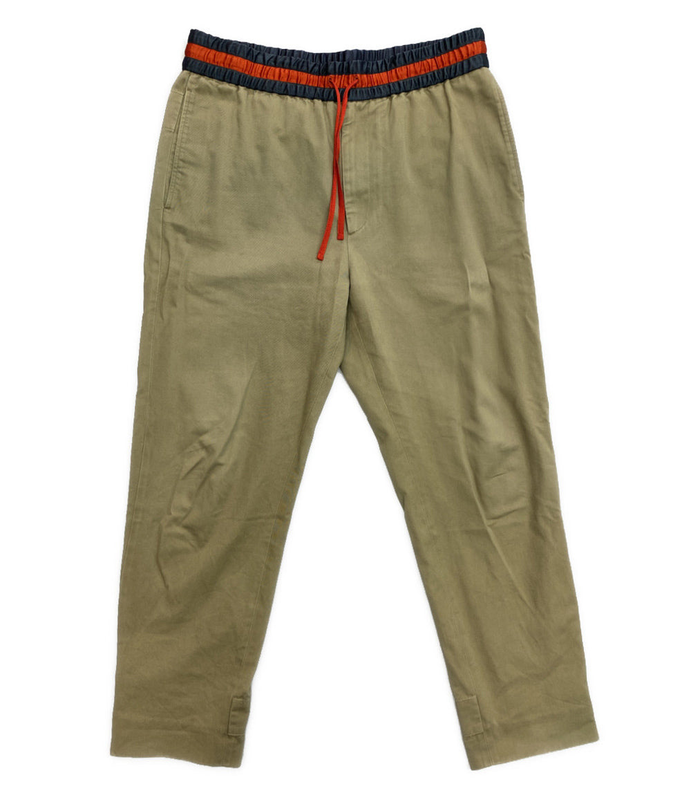 訳あり GUCCI コットンイージーパンツ 刺繍デザイン メンズ SIZE 48 グッチ