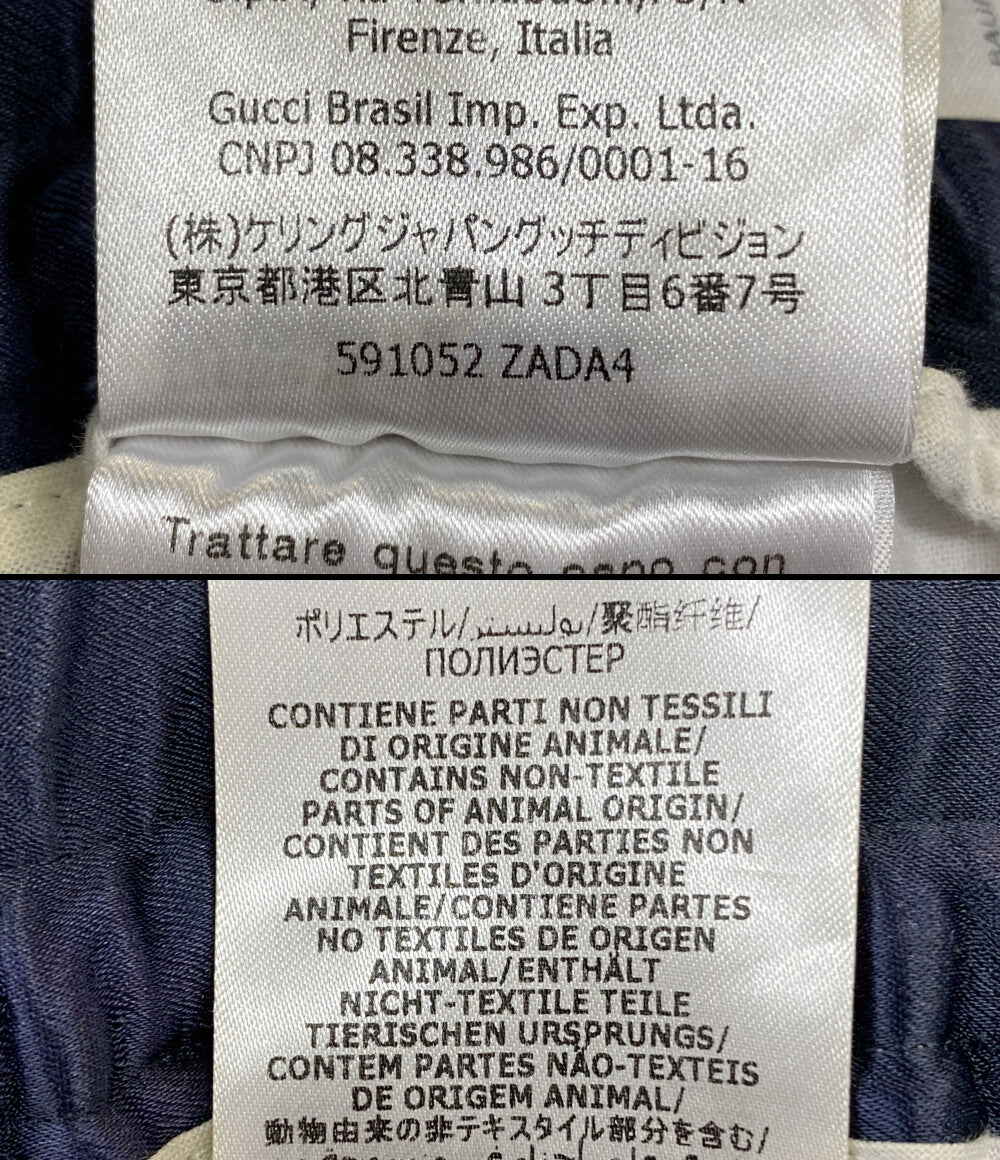 訳あり GUCCI コットンイージーパンツ 刺繍デザイン メンズ SIZE 48 グッチ