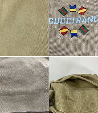 訳あり GUCCI コットンイージーパンツ 刺繍デザイン メンズ SIZE 48 グッチ