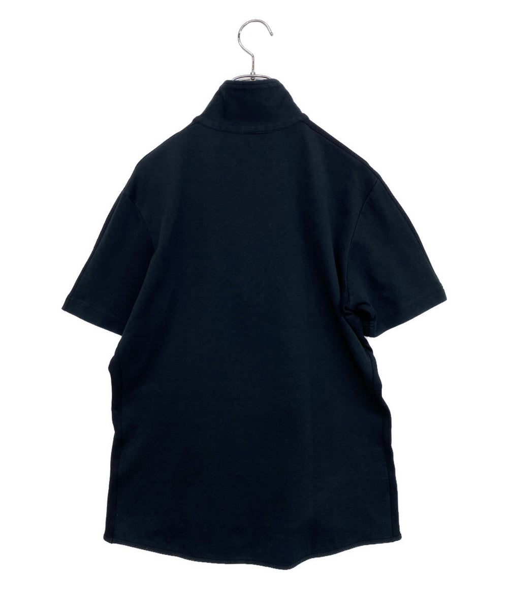 プラダスポーツ ハーフジップカットソー メッシュ切替 半袖 メンズ SIZE L PRADA SPORTS