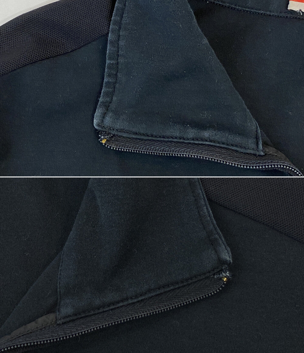 プラダスポーツ ハーフジップカットソー メッシュ切替 半袖 メンズ SIZE L PRADA SPORTS