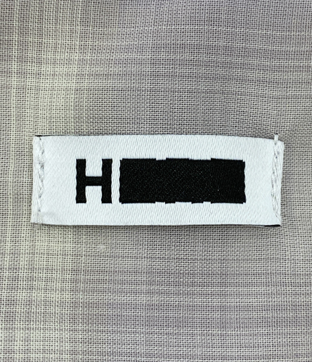 エイチ ビューティー&ユース 長袖シャツ ニュアンス シアーチェック ワイド 25SS メンズ SIZE L H BEAUTY&YOUTH