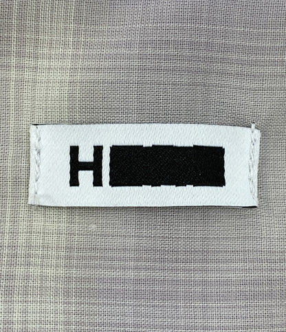 エイチ ビューティー&ユース 長袖シャツ ニュアンス シアーチェック ワイド 25SS メンズ SIZE L H BEAUTY&YOUTH